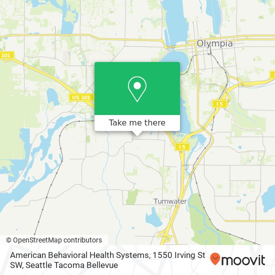 Mapa de American Behavioral Health Systems, 1550 Irving St SW