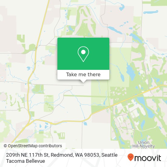 Mapa de 209th NE 117th St, Redmond, WA 98053