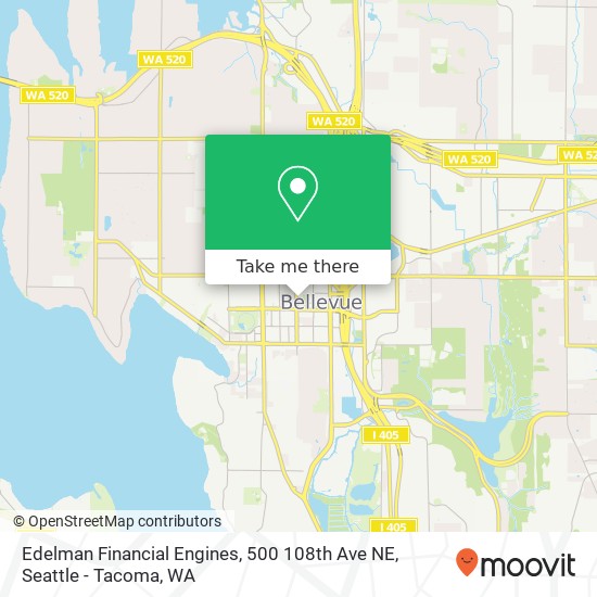 Mapa de Edelman Financial Engines, 500 108th Ave NE