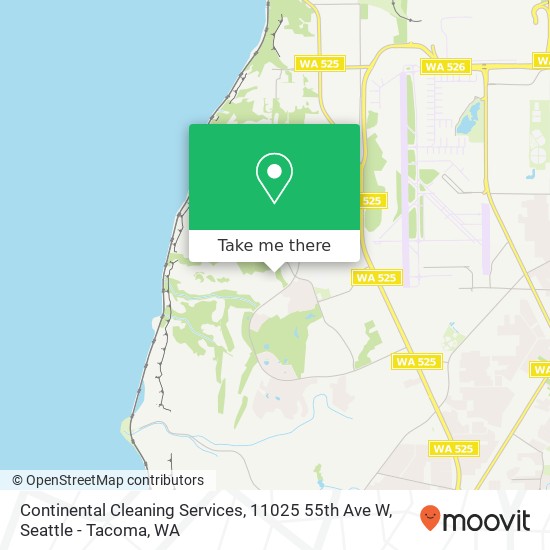 Mapa de Continental Cleaning Services, 11025 55th Ave W