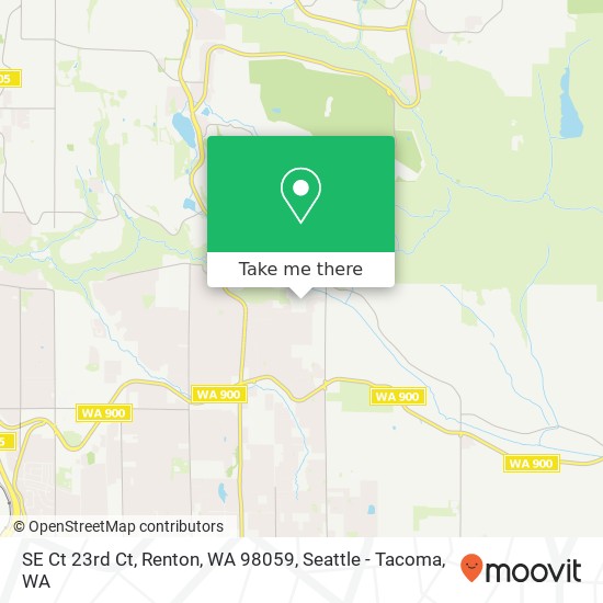 Mapa de SE Ct 23rd Ct, Renton, WA 98059