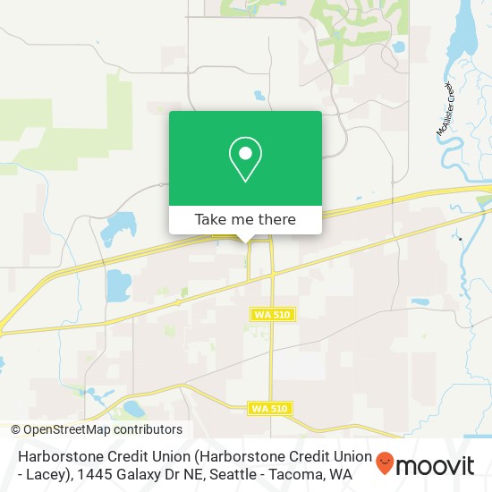 Harborstone Credit Union (Harborstone Credit Union - Lacey), 1445 Galaxy Dr NE map