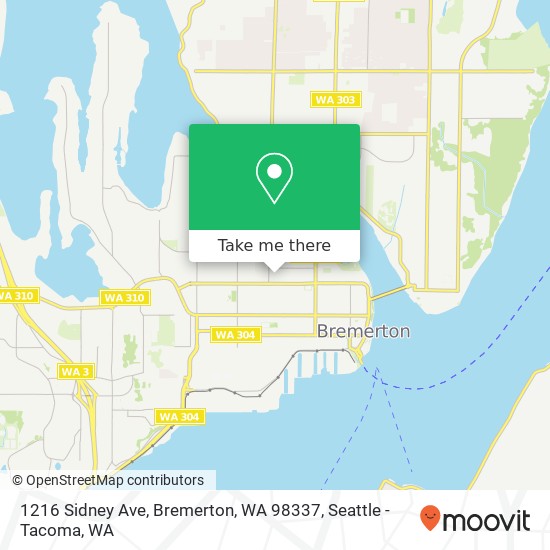 1216 Sidney Ave, Bremerton, WA 98337 map