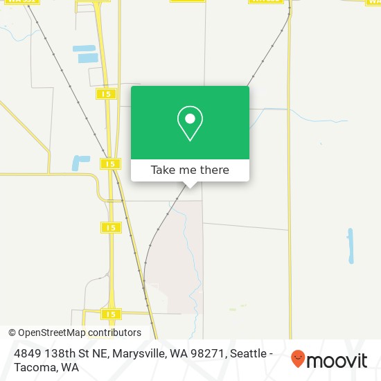 Mapa de 4849 138th St NE, Marysville, WA 98271