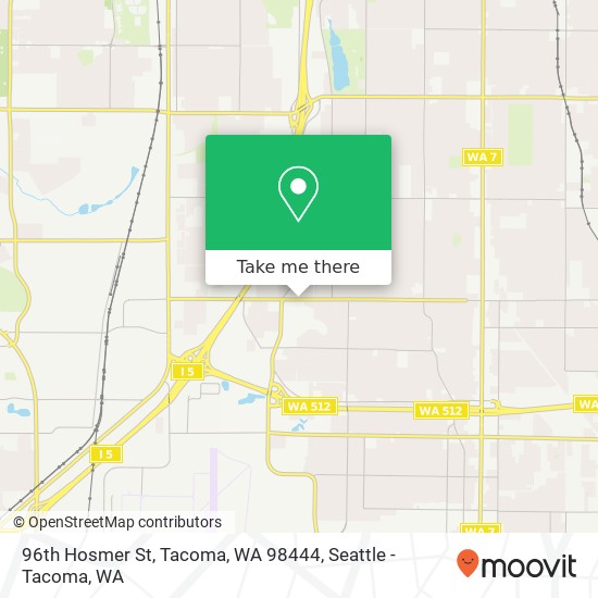 96th Hosmer St, Tacoma, WA 98444 map