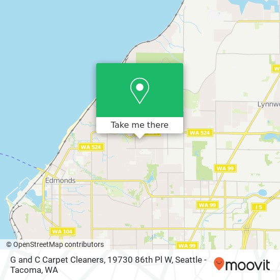 Mapa de G and C Carpet Cleaners, 19730 86th Pl W