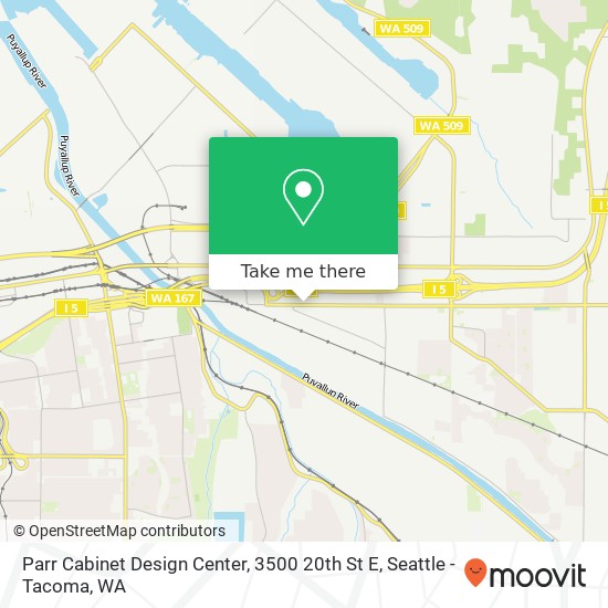 Mapa de Parr Cabinet Design Center, 3500 20th St E