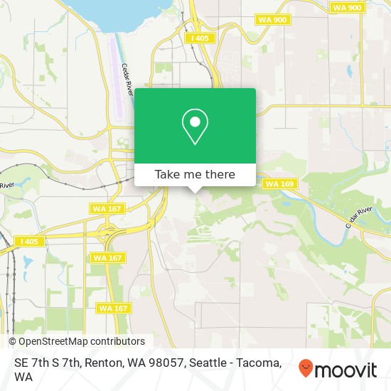 Mapa de SE 7th S 7th, Renton, WA 98057