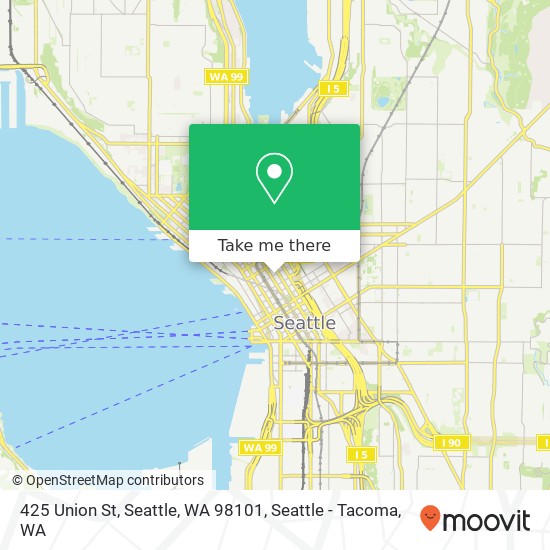 Mapa de 425 Union St, Seattle, WA 98101