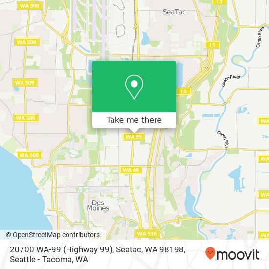 20700 WA-99 (Highway 99), Seatac, WA 98198 map