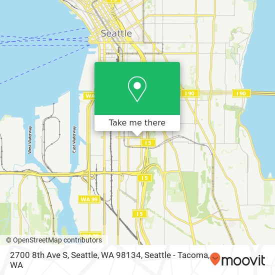 Mapa de 2700 8th Ave S, Seattle, WA 98134