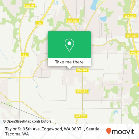 Taylor St 95th Ave, Edgewood, WA 98371 map