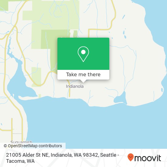 21005 Alder St NE, Indianola, WA 98342 map