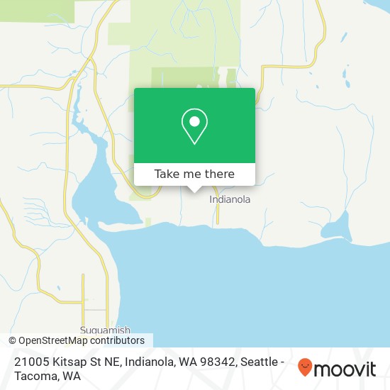 Mapa de 21005 Kitsap St NE, Indianola, WA 98342