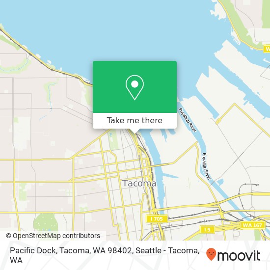 Mapa de Pacific Dock, Tacoma, WA 98402
