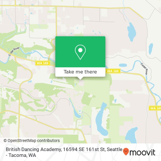 Mapa de British Dancing Academy, 16594 SE 161st St