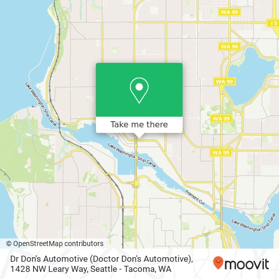 Dr Don's Automotive (Doctor Don's Automotive), 1428 NW Leary Way map