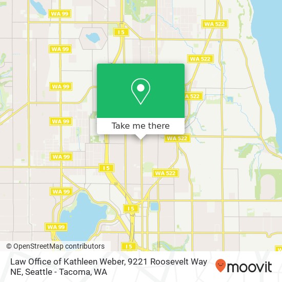 Mapa de Law Office of Kathleen Weber, 9221 Roosevelt Way NE