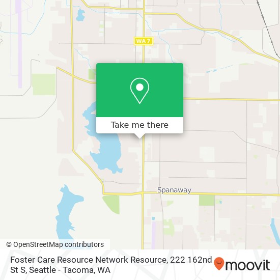 Mapa de Foster Care Resource Network Resource, 222 162nd St S