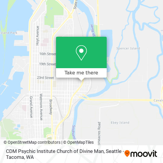 CDM Psychic Institute Church of Divine Man map