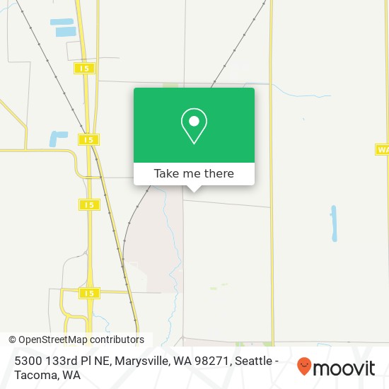 Mapa de 5300 133rd Pl NE, Marysville, WA 98271