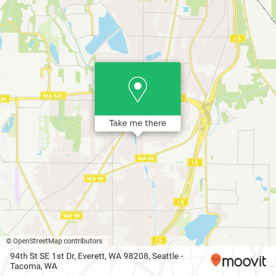 Mapa de 94th St SE 1st Dr, Everett, WA 98208