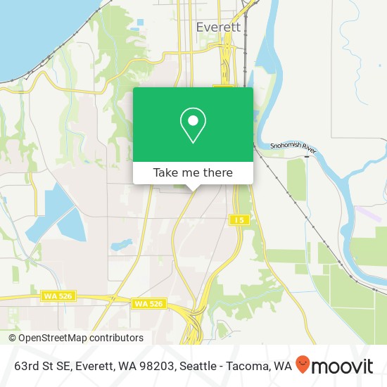 63rd St SE, Everett, WA 98203 map