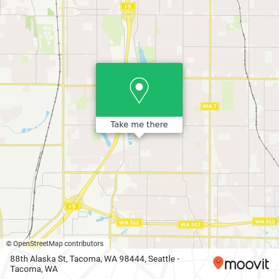 Mapa de 88th Alaska St, Tacoma, WA 98444