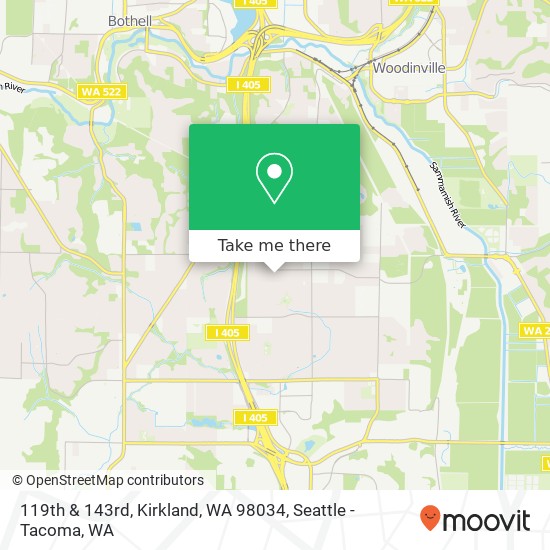 Mapa de 119th & 143rd, Kirkland, WA 98034