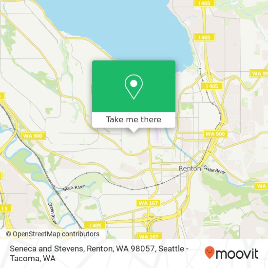 Mapa de Seneca and Stevens, Renton, WA 98057