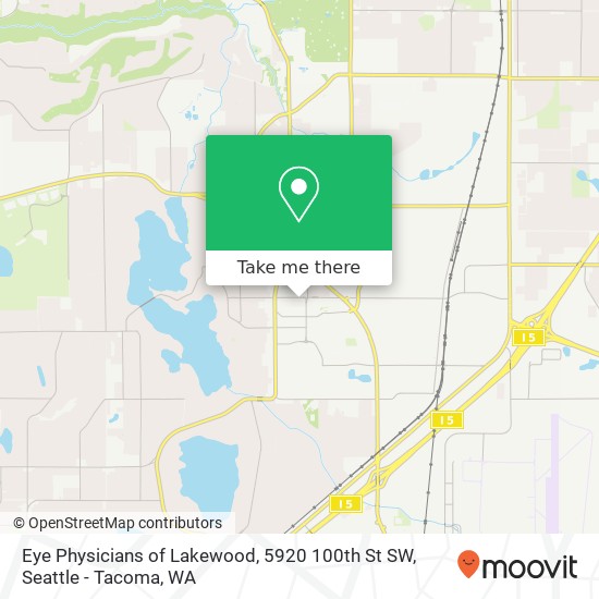 Eye Physicians of Lakewood, 5920 100th St SW map