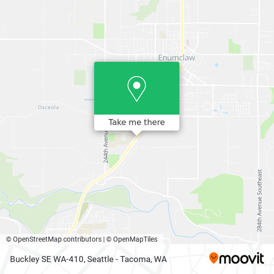 Buckley SE WA-410 map