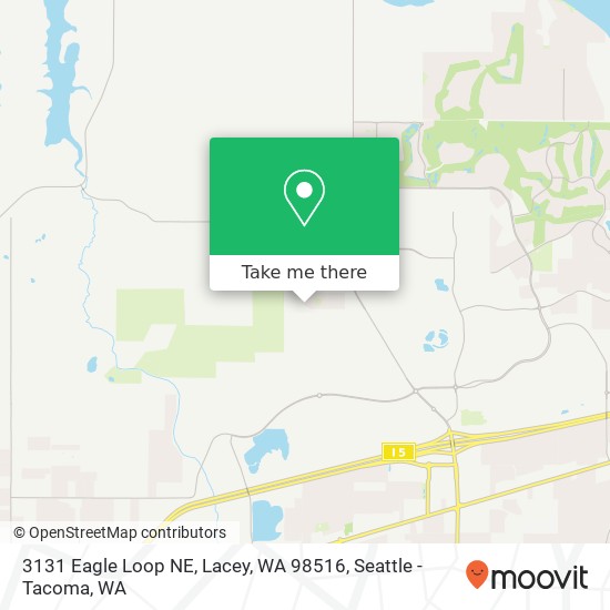 Mapa de 3131 Eagle Loop NE, Lacey, WA 98516