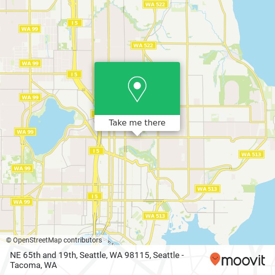NE 65th and 19th, Seattle, WA 98115 map