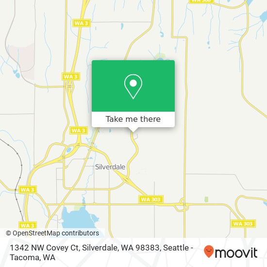 Mapa de 1342 NW Covey Ct, Silverdale, WA 98383