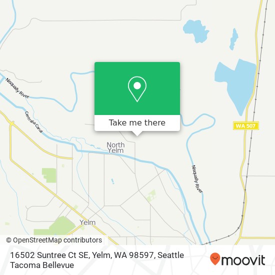 Mapa de 16502 Suntree Ct SE, Yelm, WA 98597