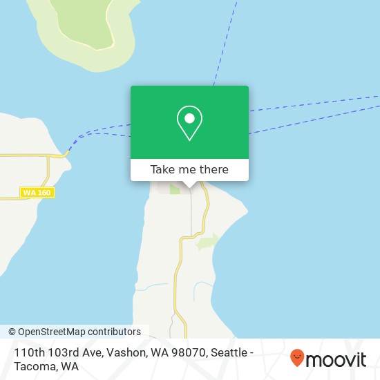 110th 103rd Ave, Vashon, WA 98070 map