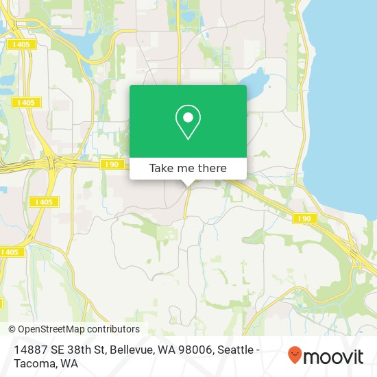 14887 SE 38th St, Bellevue, WA 98006 map