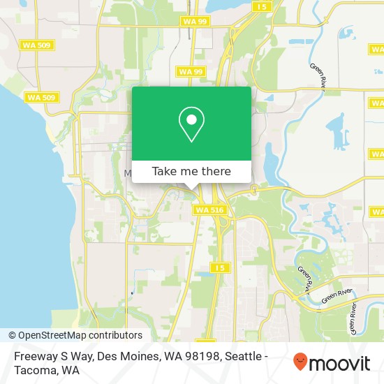 Mapa de Freeway  S Way, Des Moines, WA 98198