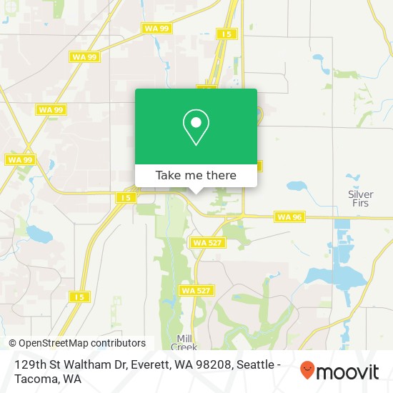 129th St Waltham Dr, Everett, WA 98208 map