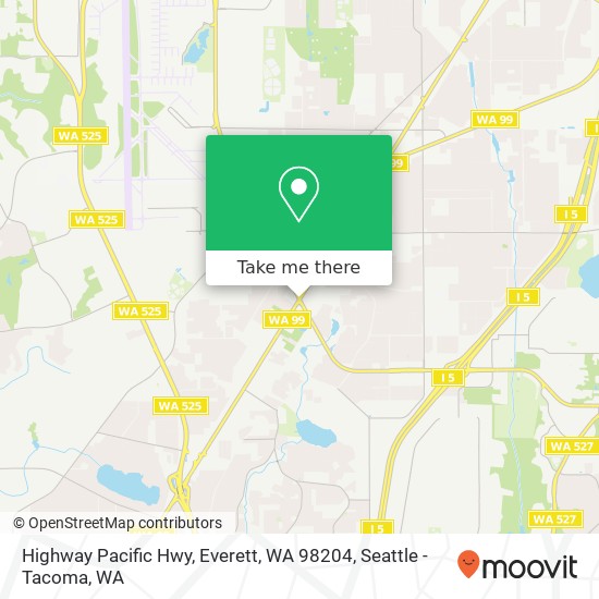 Mapa de Highway  Pacific Hwy, Everett, WA 98204