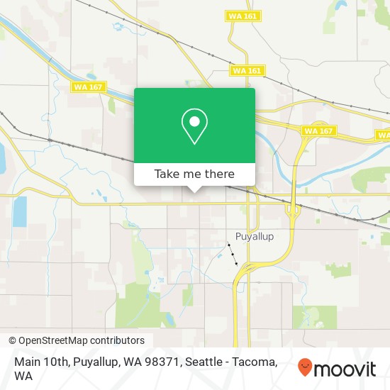 Mapa de Main 10th, Puyallup, WA 98371