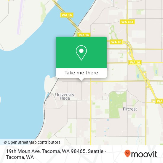 19th Moun Ave, Tacoma, WA 98465 map