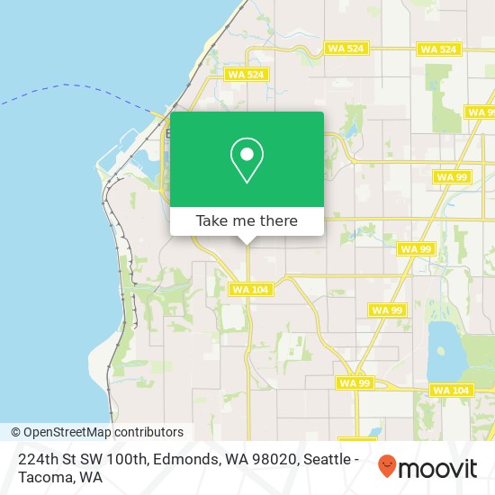 224th St SW 100th, Edmonds, WA 98020 map