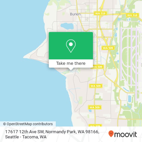 17617 12th Ave SW, Normandy Park, WA 98166 map