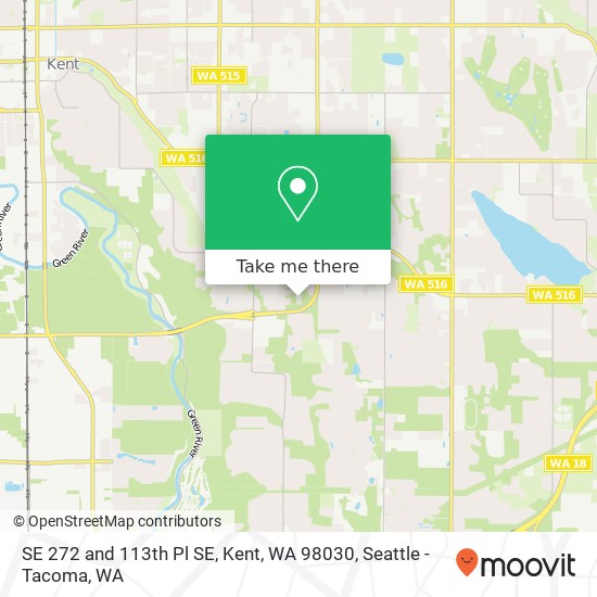 SE 272 and 113th Pl SE, Kent, WA 98030 map