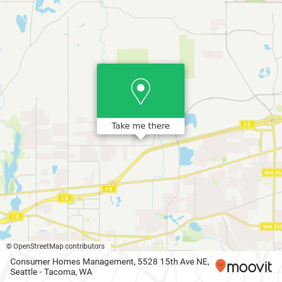 Mapa de Consumer Homes Management, 5528 15th Ave NE