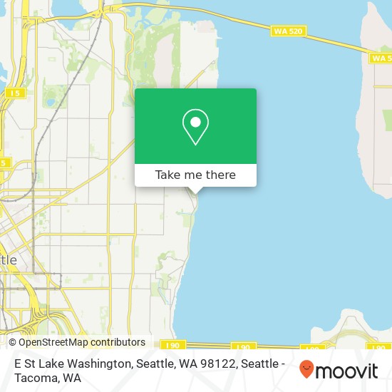 E St Lake Washington, Seattle, WA 98122 map