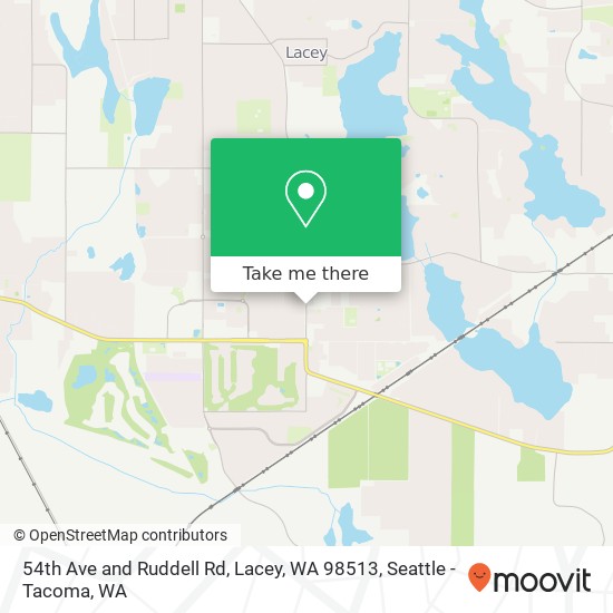 Mapa de 54th Ave and Ruddell Rd, Lacey, WA 98513
