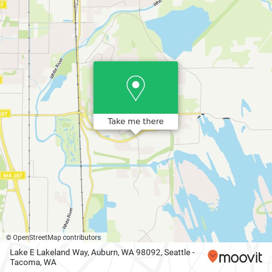 Mapa de Lake E Lakeland Way, Auburn, WA 98092